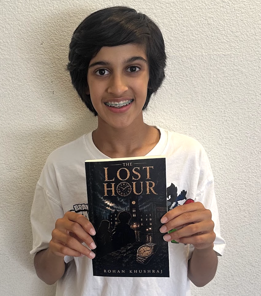 Rohan Khushraj holding The Lost Hour